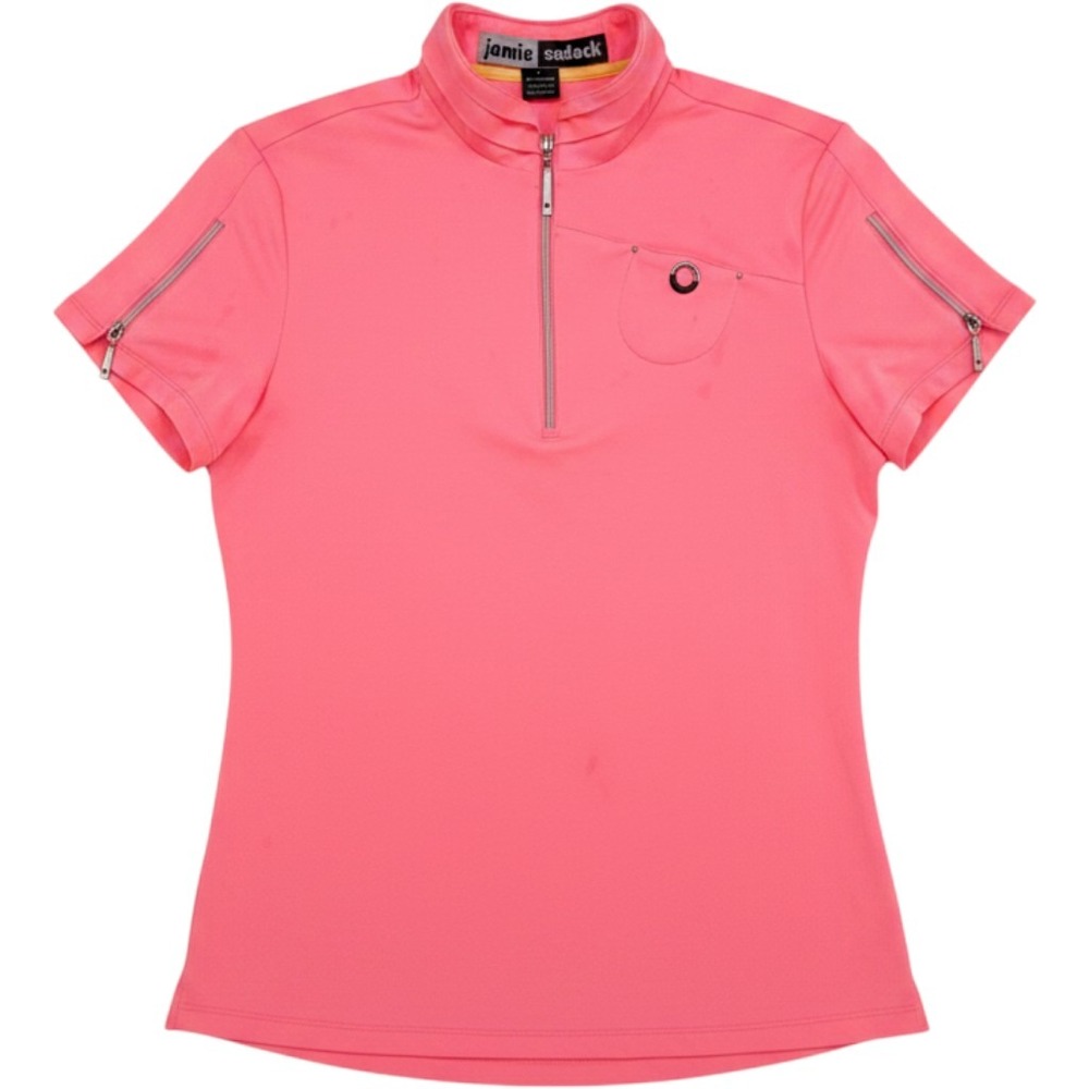 Jamie Sadock Golf Polo Top Women S Pink Golfcore Activewear Barbiecore Tennis